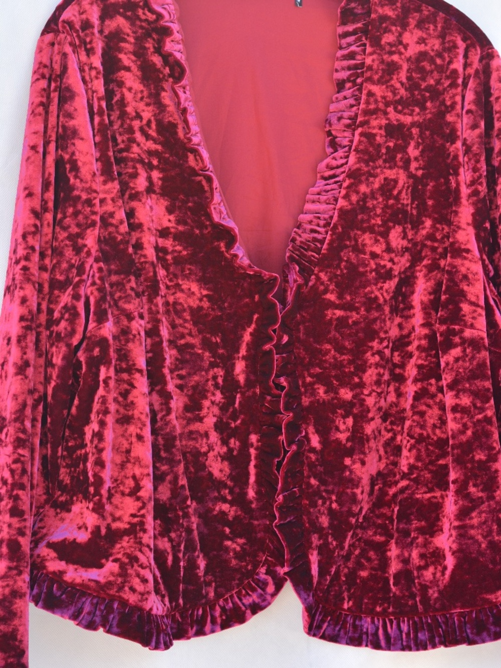 Red Velvet Jacket SZ 22